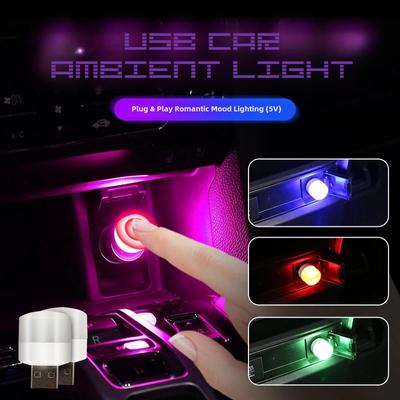 USB-подсветка для автомобиля 5 В - мини-подсветка для салона Plug & Play