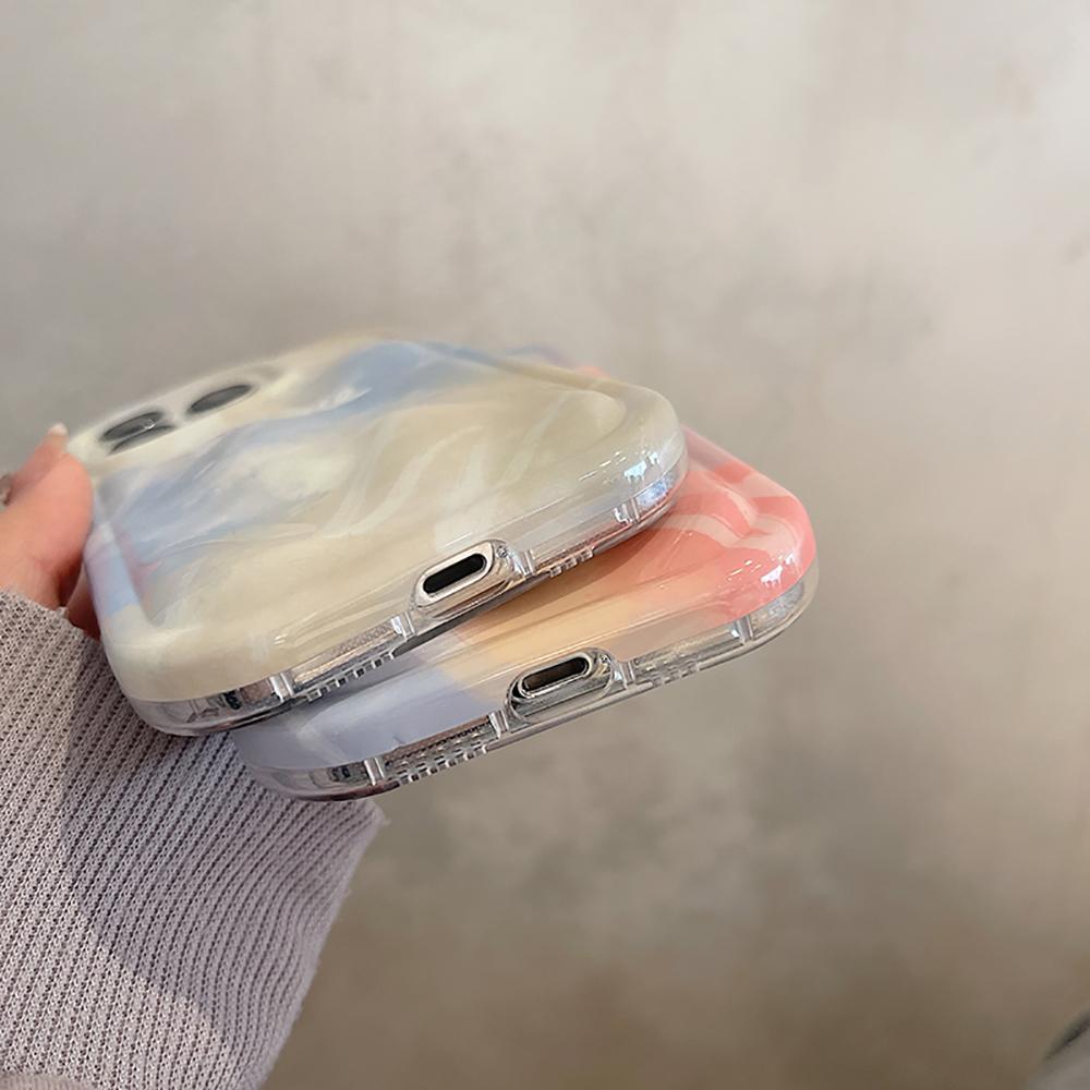 Градиентный цвет 3d метеоритный узор с буквами противоударный чехол для телефона для Iphone 14 11 12 13 Pro Max прекрасный мягкий чехол на заднюю панель