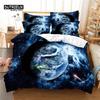 Digital Printing Earth Bedding Set, Starry Earth Duvet Cover, 3D Bedding, Linen, Queen Size, Fashion Design