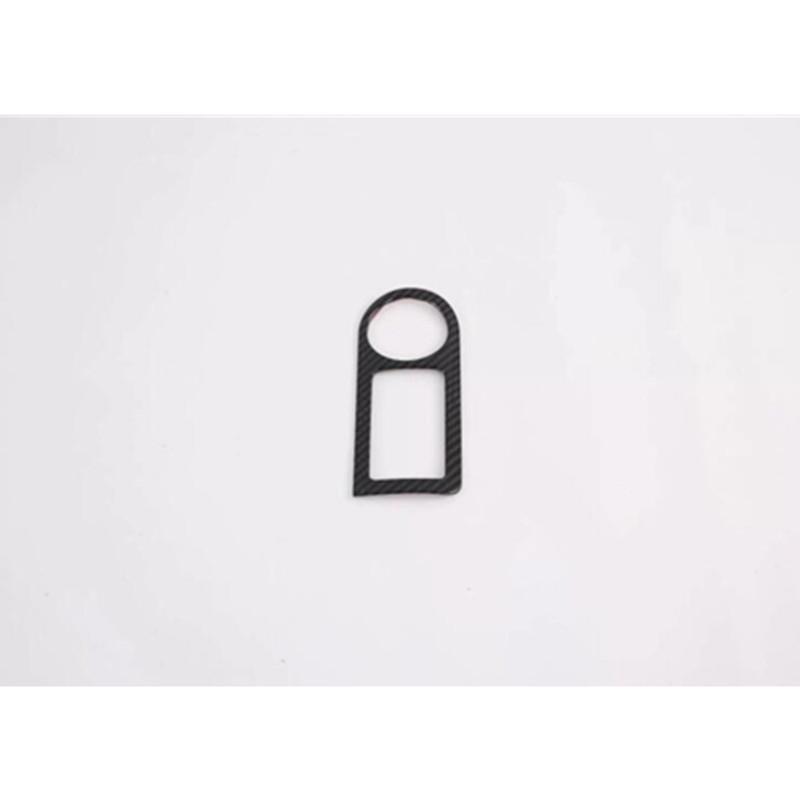 For Hyundai Starex H-1 H1 2018 Detector Carbon Fiber Front Head Fog Light Switch Button Trim Frame Lamp 1PCs
