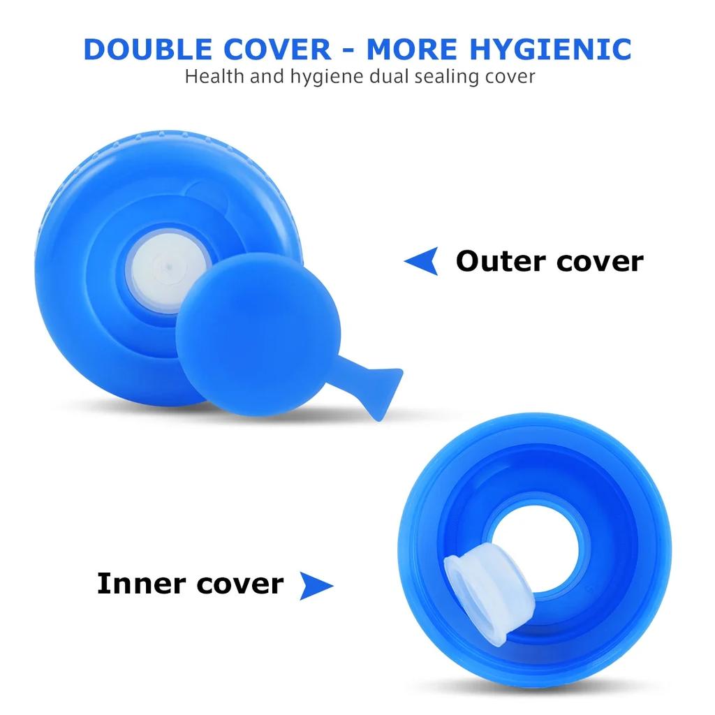 Water Bottle 5L/7.5L Portable Water Bucket Thick Mineral Water Storage Bucket Dispenser Barrel for Outdoor Camping