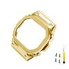 Modified Metal Stainless Steel Watch Strap for Small Square [syzynicy] G-SHOCK GM-5600 DW5600/5610 (Gold Bezel, DW5610)