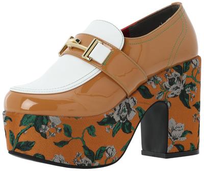 Женские бежевые комбинированные туфли-лодочки Yosuke, размеры 4450023, размеры 22.0см-22.5см