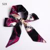 Good Ties Ribbon Small Scarves Silk Spring and Summer Long Scarves Girls Thin Narrow 4cm*85cm Hair Band Bundled