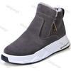Fashion Men's Winter High Top Keep Warm Shoes Winter New Fashion Warm Thick Snow Boots  Zipper Plush Shoes Anti Slip Cotton Snow Boots