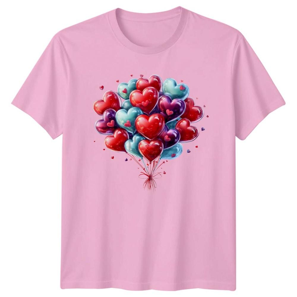 Heart Balloons Valentines Day Unisexs TShirt Unisexs Tee Graphic Unisex Top