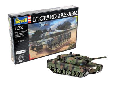 Немецкая модель Revell 1/72 Leopard 2 A6M, пластиковая
