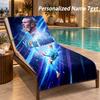 Custom Text Erling Haaland Print Beach Towel Large Towel For Home Bathroom Beach