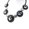 [H9050] - Designer Necklace 'Carmen' Blue Green Purple