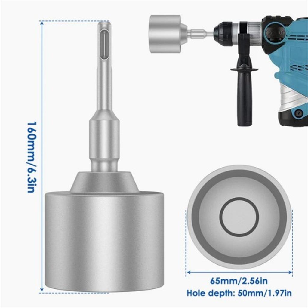 SDS-Plus Ground Rod Driver 30/45/65 мм Heavy Duty T Post Ground Rod Driver Tool Кованая стальная дрель-шуруповерт