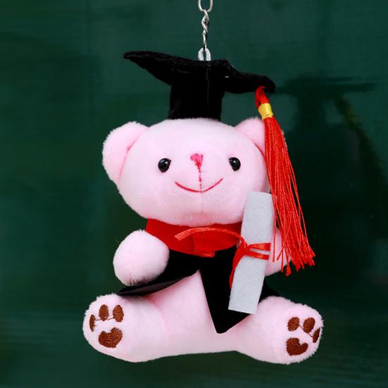 Выпускной плюшевый мишка с докторской кепкой, гипоаллергенная плюшевая мягкая игрушка, детский компаньон, брелок, аксессуар и украшение стола для выпускников