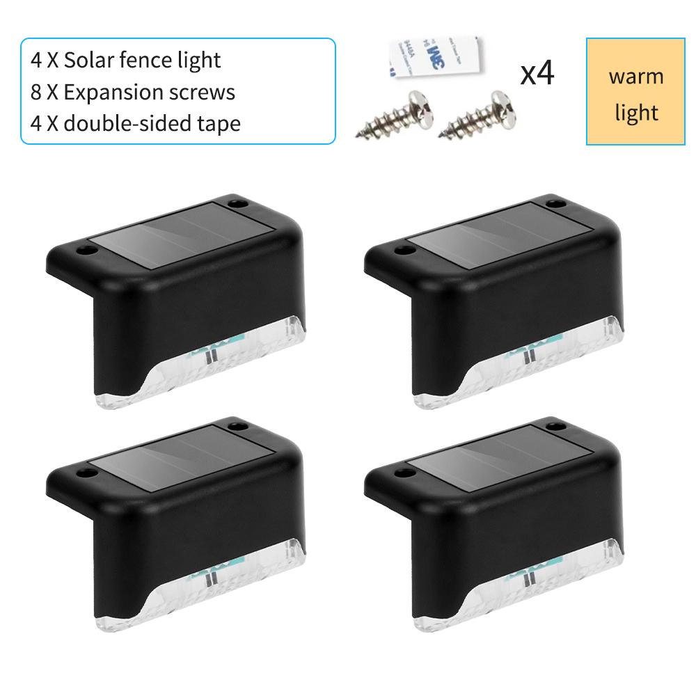 Мини Солнечные Светодиодные Палубные Огни Садовый Ступенька Солнечная Энергия Водонепроницаемый Светильник Наружный Балкон Ограждение Лестница Украшение Маленький Ночник