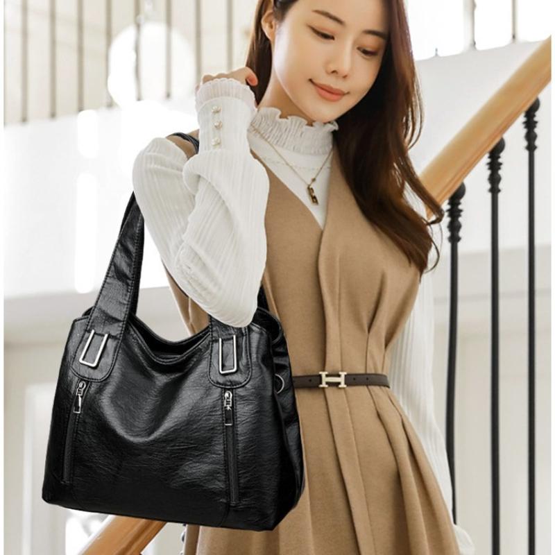 Модные сумки-тоут с верхней ручкой для женщин, роскошные кожаные сумки и кошельки, женская сумка высокого качества через плечо, повседневная сумка-тоут