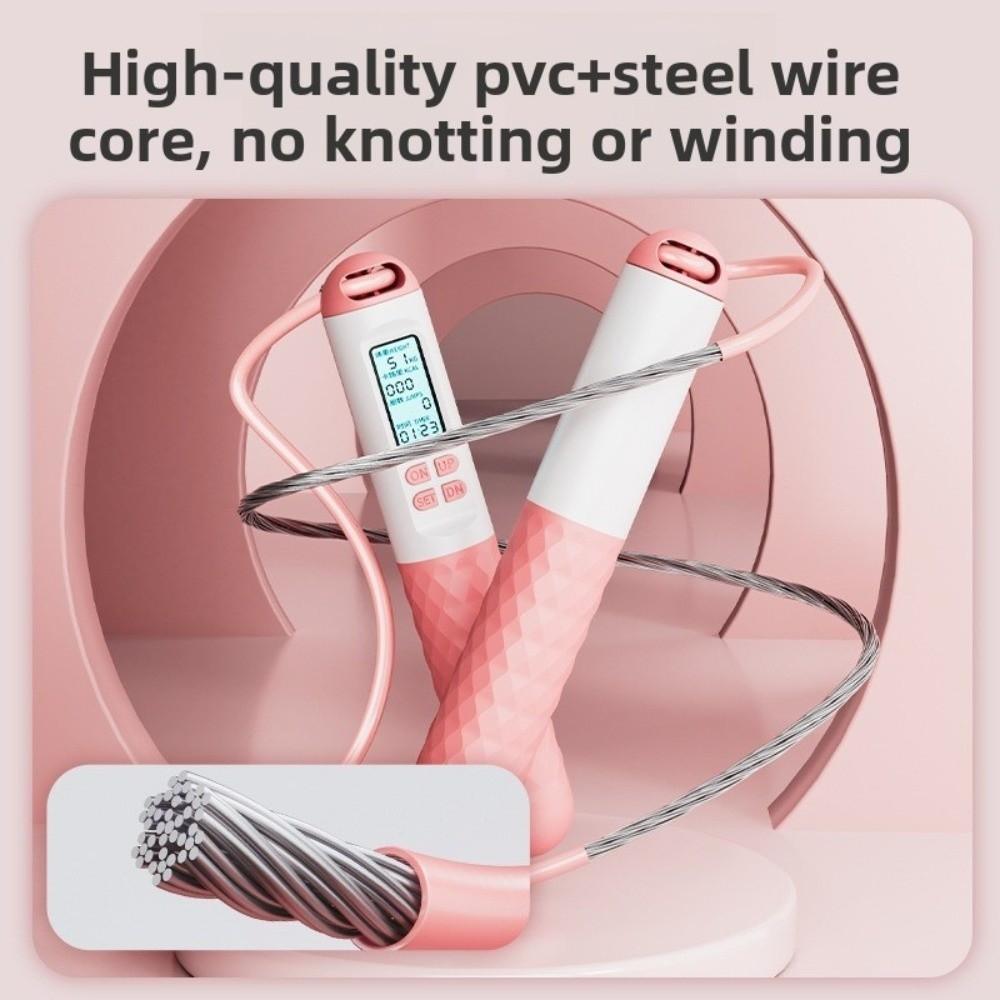 Противоскользящая скакалка без шнура Беспроводная цифровая скакалка Портативная счетная скакалка для домашнего использования