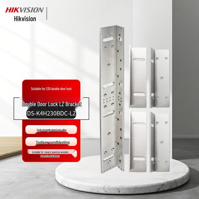 Hikvision Double Door Magnetic Lock with LZ Bracket CN plug (adapter included)