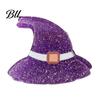 Glitter Acrylic Barrettes Halloween Cartoon Hair Clips for Women Girls, Pumpkin/Ghost/Bat/Cat Spooky Kids Accessories, Cute Decorative Party