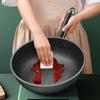 Каменная сковорода Wok Maifan, антипригарная посуда, бытовая индукционная плита вок, бездымная посуда
