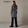 PORTS Women's Autumn/Winter Long Sleeve Mid-Length Coat