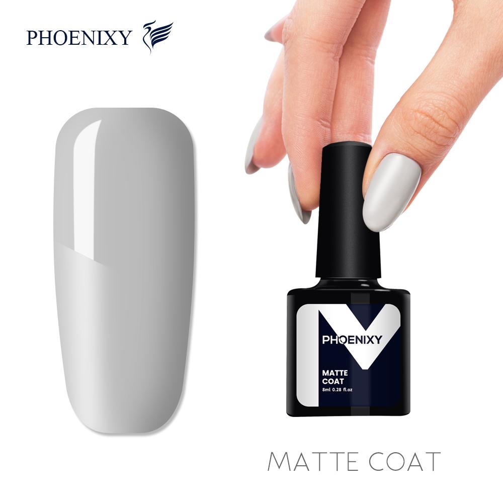 PHOENIXY 8 мл базовое и верхнее покрытие и матовое покрытие для сушки гель-лака инструменты для дизайна ногтей DIY принадлежности для ногтей дома маникюрный салон