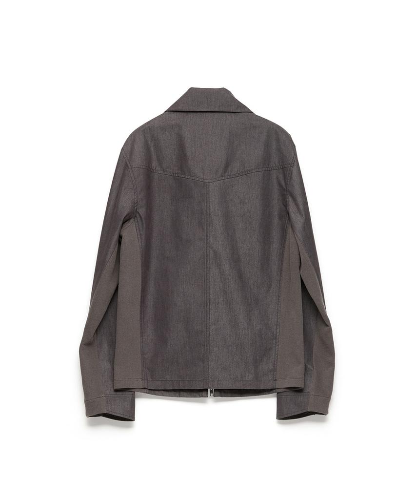HATCHINGROOM Funnel Neck Jacket Brown