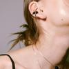 LEYIE ONYX & CURVE EAR CUFF