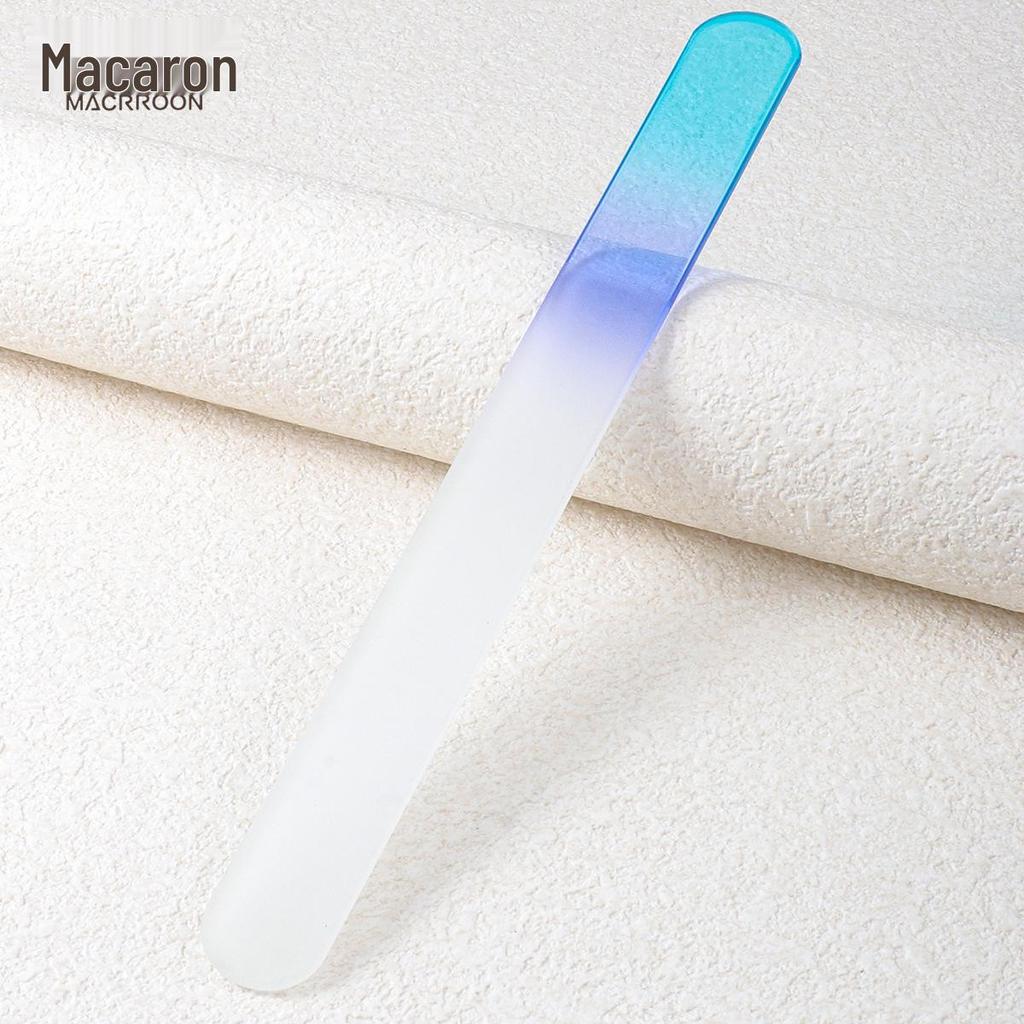 Двусторонний синий нано-кристаллический напильник и баф для ногтей - Инструмент для маникюра с мелким зерном