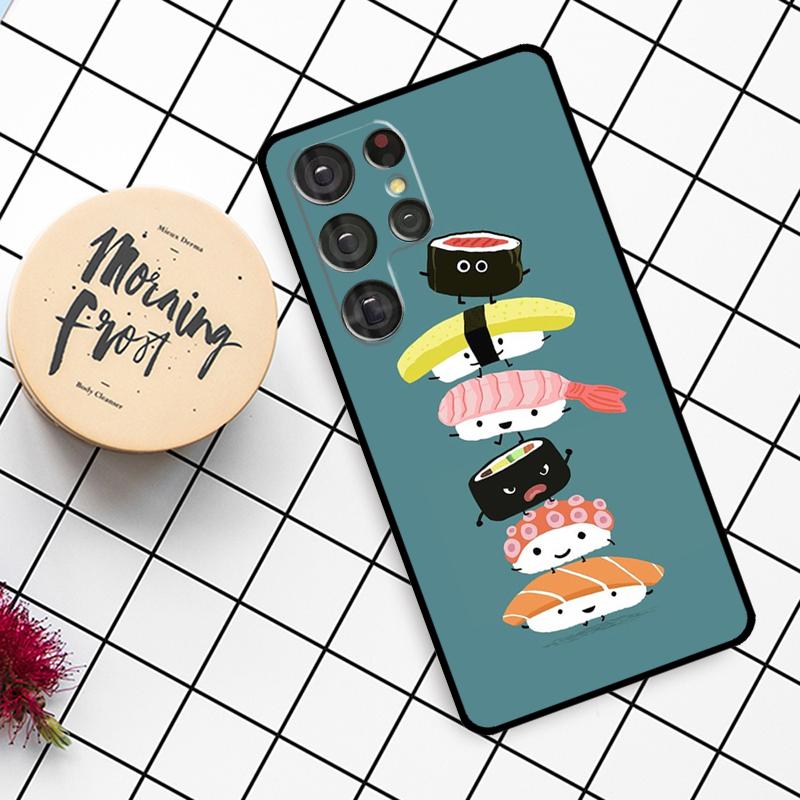 Чехол для телефона Samsung Galaxy с рисунком суши S24 FE S20 FE S21 S22 S23 S24 S25 Ultra S9 S10 S25 Plus