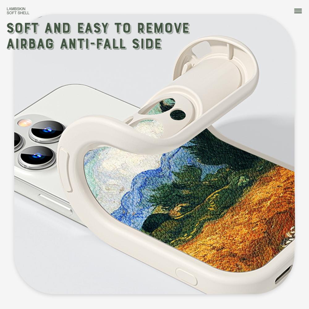 Тонкий креативный кожаный чехол с рисунком маслом на задней панели из искусственной кожи, чехол для телефона для Huawei Honor Infinix iPhone Vivo