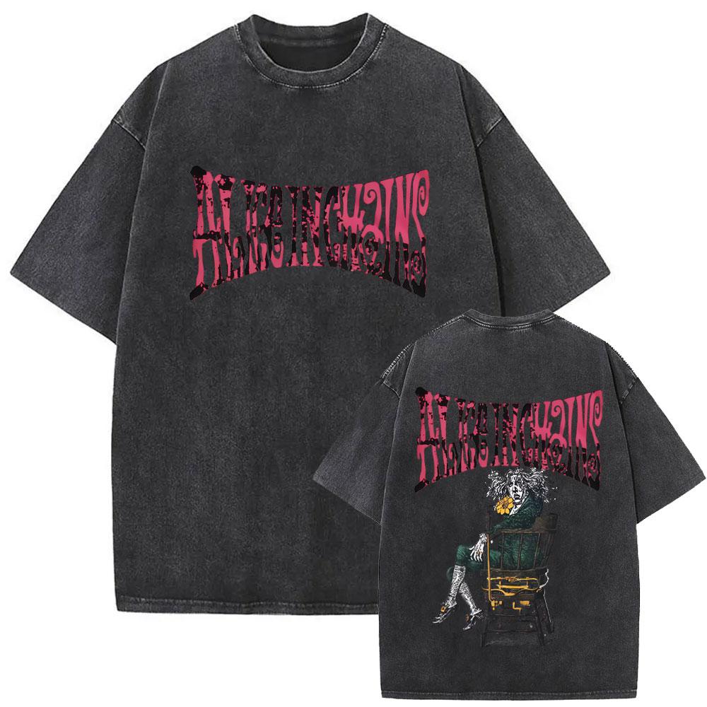 Washed Vintage Rock Band Alice in Chains Jar of Flies Album Graphic T-shirt Gothic Punk Pop Music T Shirt Oversized T Shirts Unisex