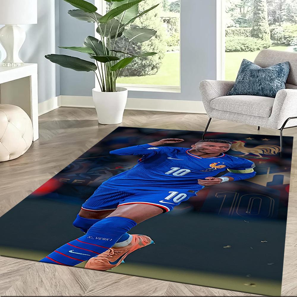 Mbappe 298 Floor Mat Suitable for Foyer Dining Room Living Rooms Dormitory Anti-slip Rug Decorate Offices