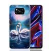 Чехол для телефона 'Белый лебедь' Grace Art для Xiaomi Poco X7 X6 X5 Pro F7 Ultra Redmi 15C 15 13 13C 12 12C 10 10A 10C 9 9A 9C 9T Обложка Poc