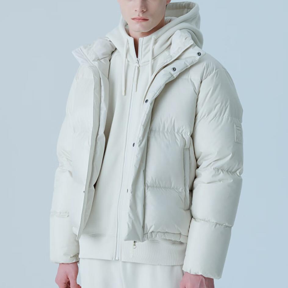Новая пуховая куртка FILA FW23 Унисекс Белая FS2DJF4101X-SAD