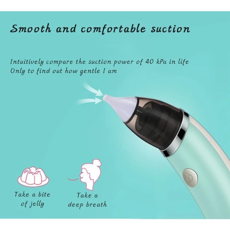Electric Baby Nasal Aspirator Electric Nose Cleaner Sniffling Equipment Safe Hygienic Nose Snot Cleaner For Newborns