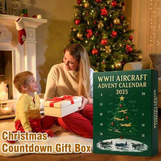 2025 WWII Tank Advent Calendar 24 Days Christmas Countdown Calendar with 24 Iconic WWII