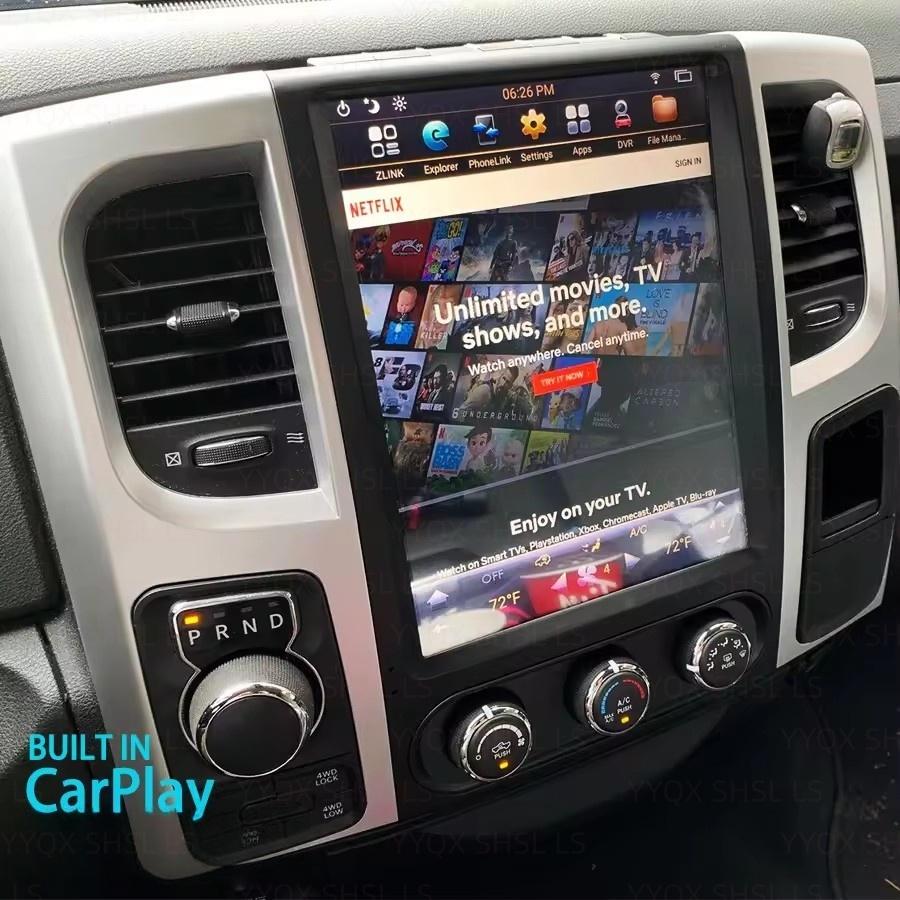 BJS1 For Dodge RAM 1500 2500 3500 2013-2018 Car Multimedia Player Gps Navigation Radio Android AUTO Wireless  Carplay 4G GPS WIFI