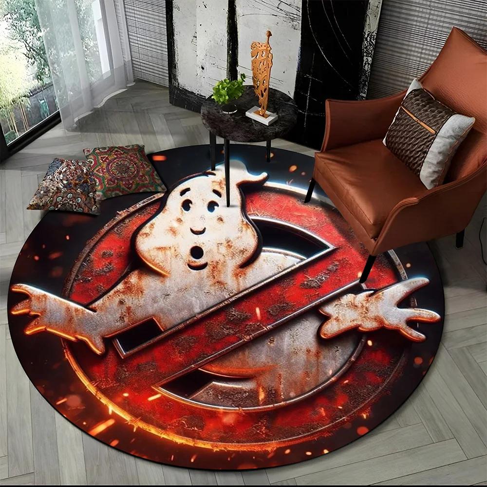 26 Стилей Новый Мультяшный Круглый Ковер-Коврик в Стиле G-Ghostbusters (Охотники за Привидениями) для Спальни, Гостиной, Декора Дивана, Декор для Питомцев, Напольный Коврик