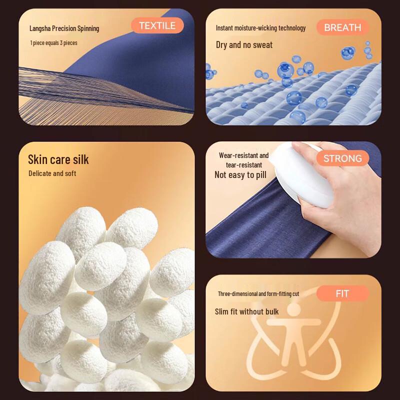 Langsha Men's Double-Layer Thermal Long Johns with Knee Support