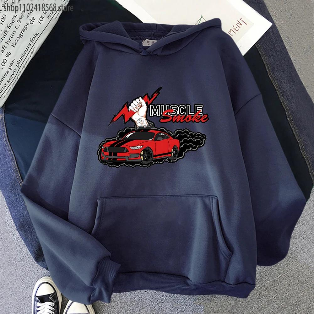 Anime Initial D Hoodie Muscle Car Automotive Graphic Sweatshirts Streetwear Women Men Clothing Long Sleeve Clothes