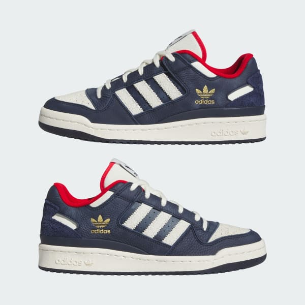 Adidas Forum Low CL Night Indigo Scarlet Кроссовки унисекс Blue Ivory Better-Scarlet IG8700