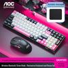AOC GKM100 Трехрежимная беспроводная механическая клавиатура с возможностью горячей замены и мышь