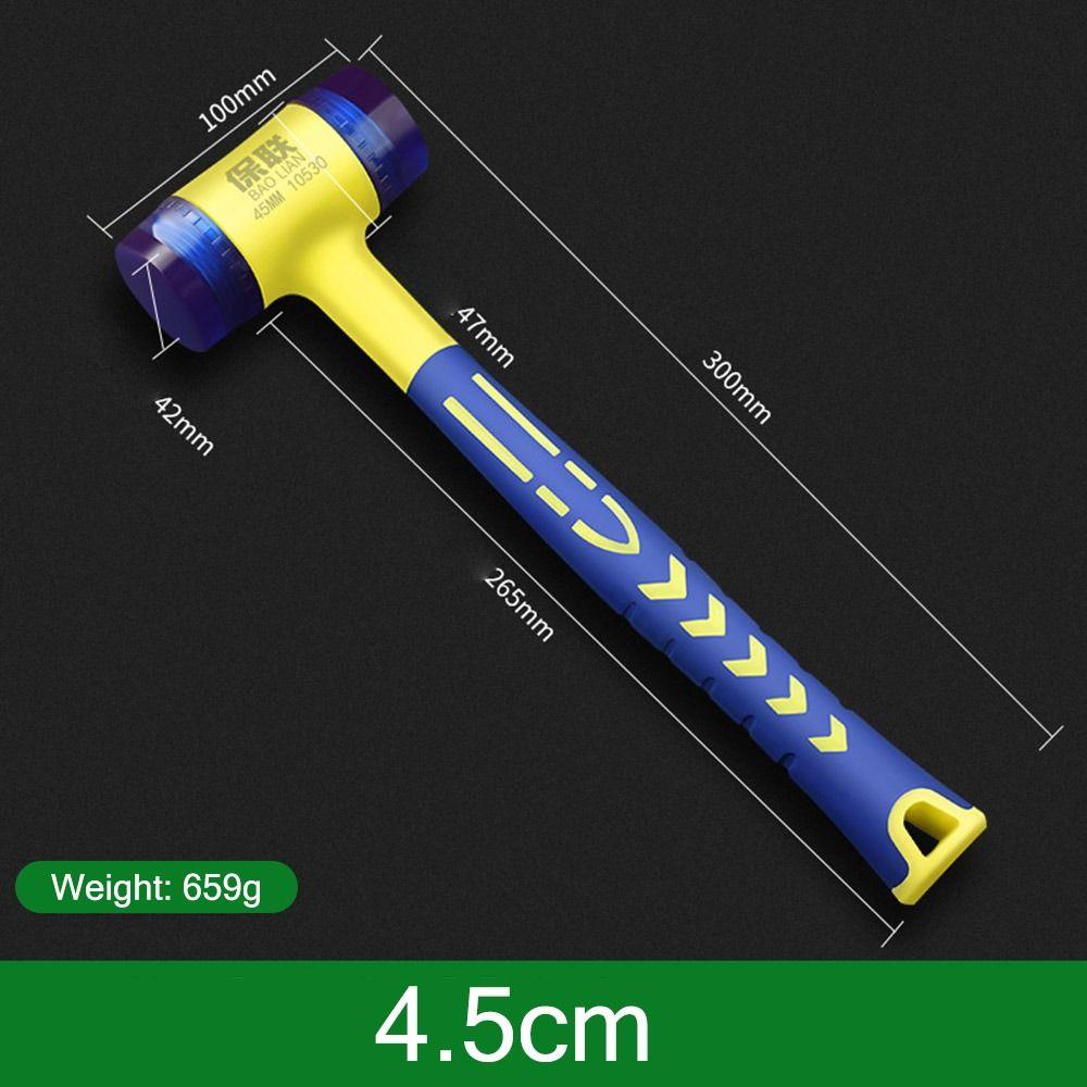 Plastic Handle Installation Hammer Non-slip Hand Repair Tool Rubber Hammer  Door Window Floor