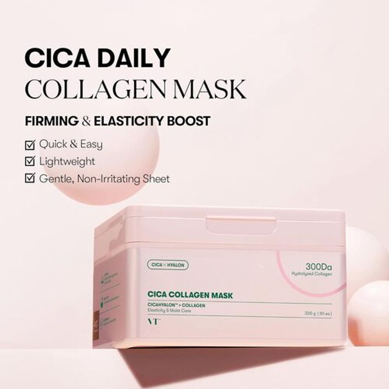 VT COSMETICS Маска с коллагеном Cica (30 шт.)