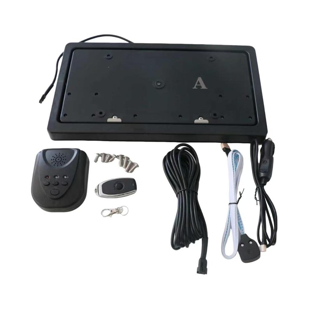 Электрическая переворачивающаяся двойная рамка для номерного знака для североамериканских автомобилей