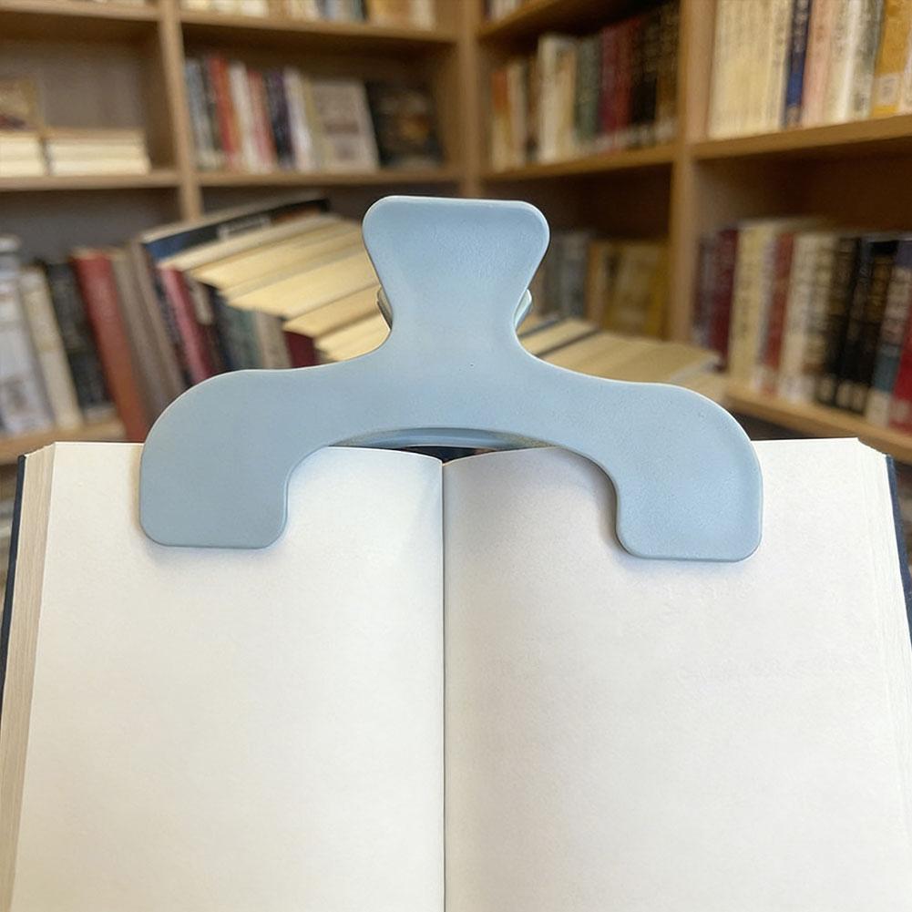 1 шт. Простой матовый прозрачный зажим для книг, держатель для страниц для чтения, практичный зажим для заметок, кавайные настольные аксессуары