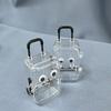 Mini Trolley Box-Shaped Jewelry Storage Boxes Desktop Necklace Earring Rings Organizer Decoration