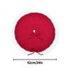 Knitted Christmas Tree Skirt Faux Wool Tree Ornament Xmas Tree Base Cover  Christmas Party