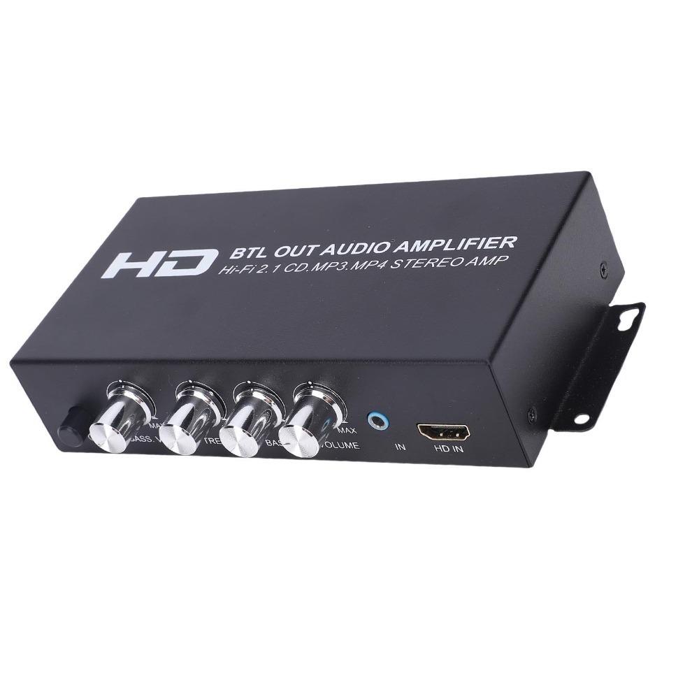 Support HD & AUX Input Dual Channel Sound Receiver HiFi Stereo Amplifier  Car Use