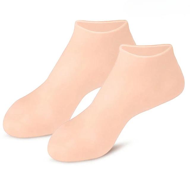 Силиконовые увлажняющие спа-гелевые носки на пятке, отшелушивающие и предотвращающие сухость потрескавшейся омертвевшей кожи, удаляют протектор, инструменты для облегчения боли