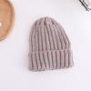 Wool hat Women's tide knitted hat Autumn and winter suitable for round face casual hat Mixed color dome ear protector headgear