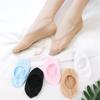 5 пар женских невидимых хлопковых носков-лодочек, летние низкие нескользящие тапочки, милые тонкие носки-конфетки